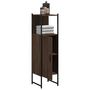 Voir la diapositive 4 : VIDAXL Armoire de salle de bain chene marron 33x33x120,5 cm