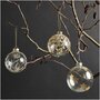 RICO DESIGN Boule de Noël en verre étoiles dorées Ø 8 cm