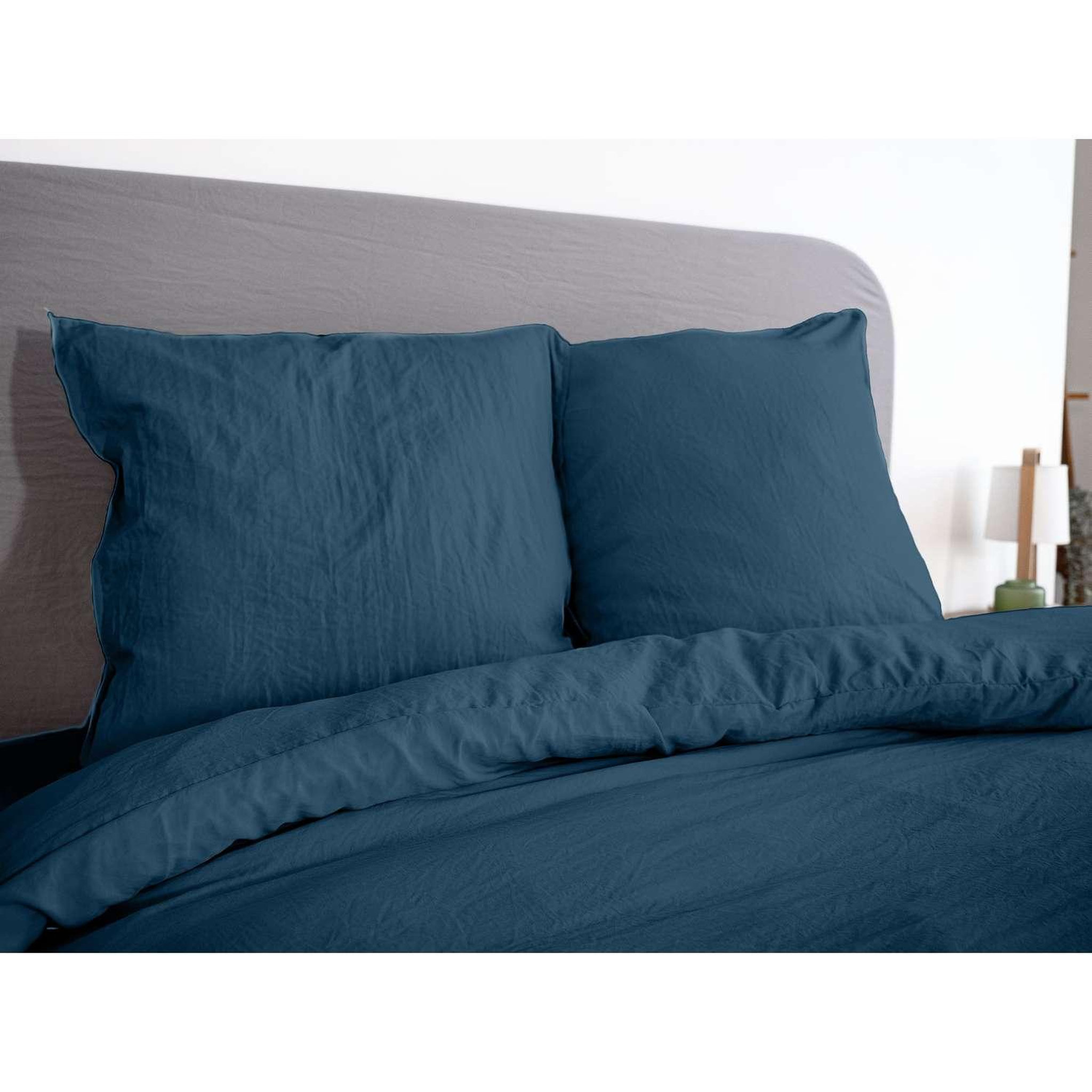 Voir la diapositive 3 : COTE DECO Parure de lit - 100% microfibre lavée