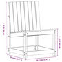 Voir la diapositive 6 : VIDAXL Chaise de jardin 50,5x55x77 cm bois de pin impregne