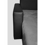 Canapé d'angle droit convertible panoramique 5 places tissu simili avec coffre MAGNUS
