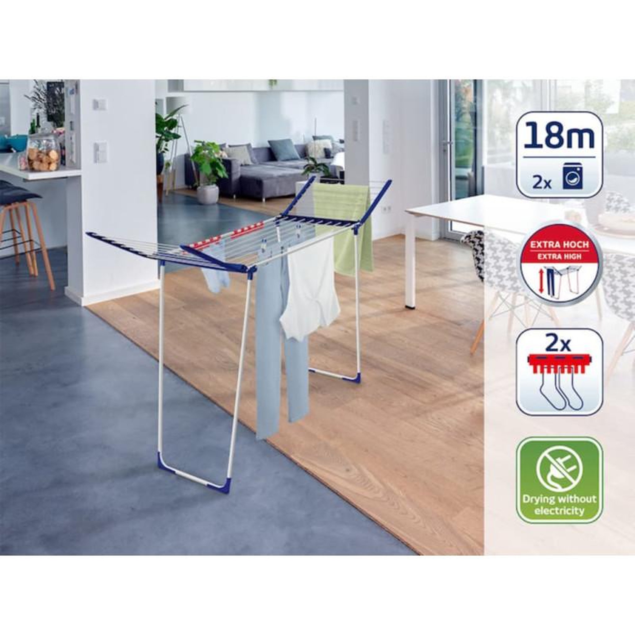 Leifheit Leifheit Étendoir à ailes Pegasus 180 Maxx 81650