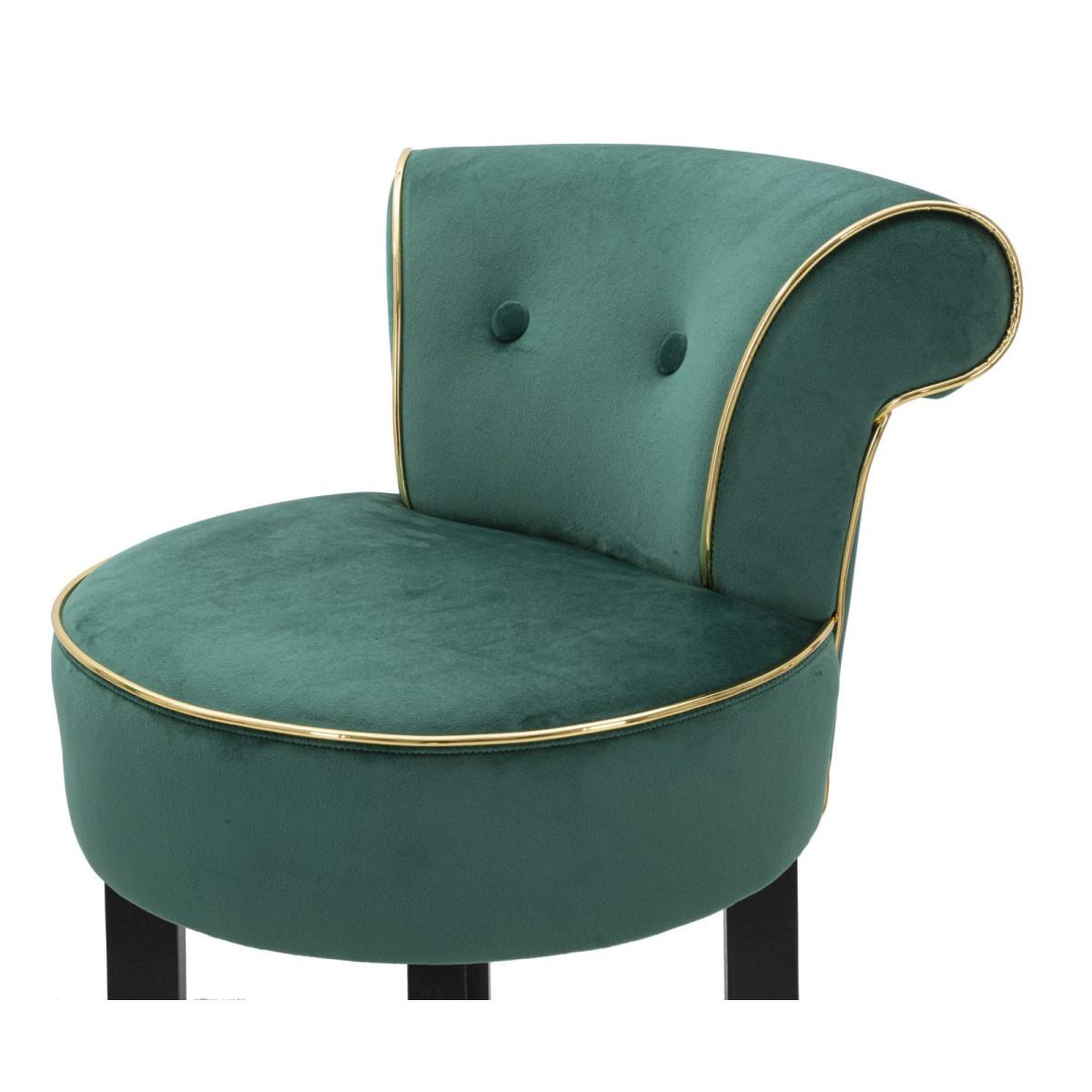 Voir la diapositive 5 : Paris Prix Tabouret de bar en velours  luxy  96cm vert