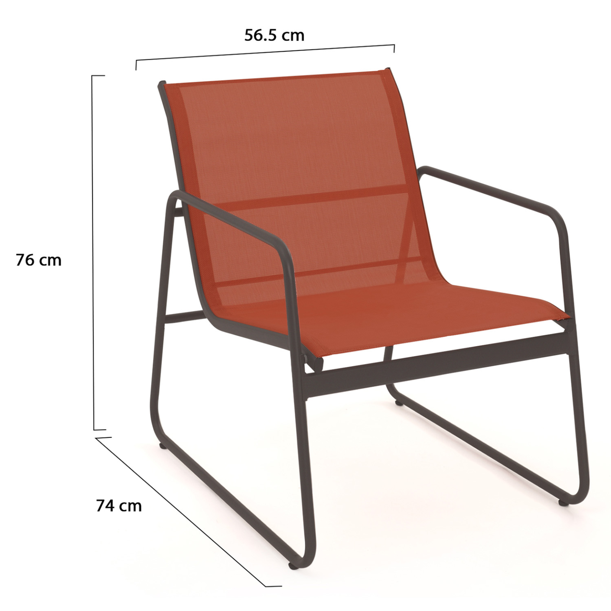 Voir la diapositive 5 : ID MARKET Salon de jardin bas malaga 6 places avec 2 canapés, fauteuils et table terracotta
