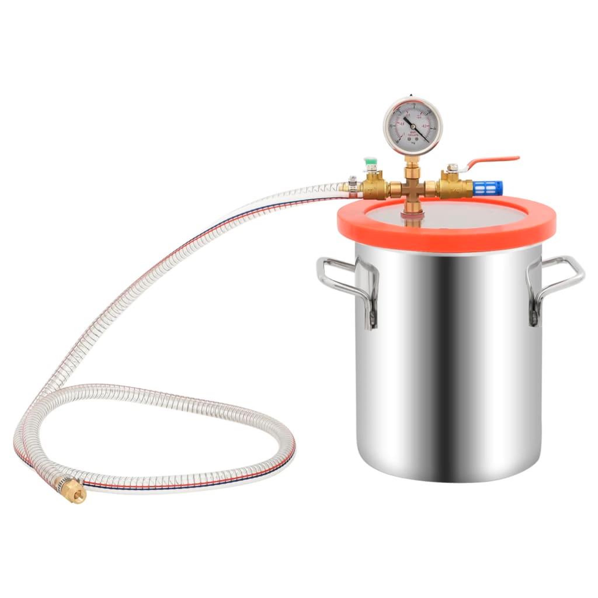 Voir la diapositive 2 : VIDAXL Chambre a vide Inox 5,5 L