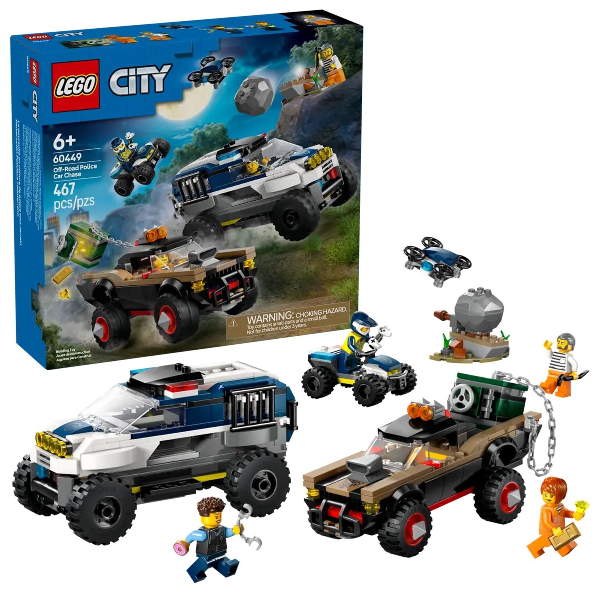LEGO City La course-poursuite de la voiture de police tout-terrain
