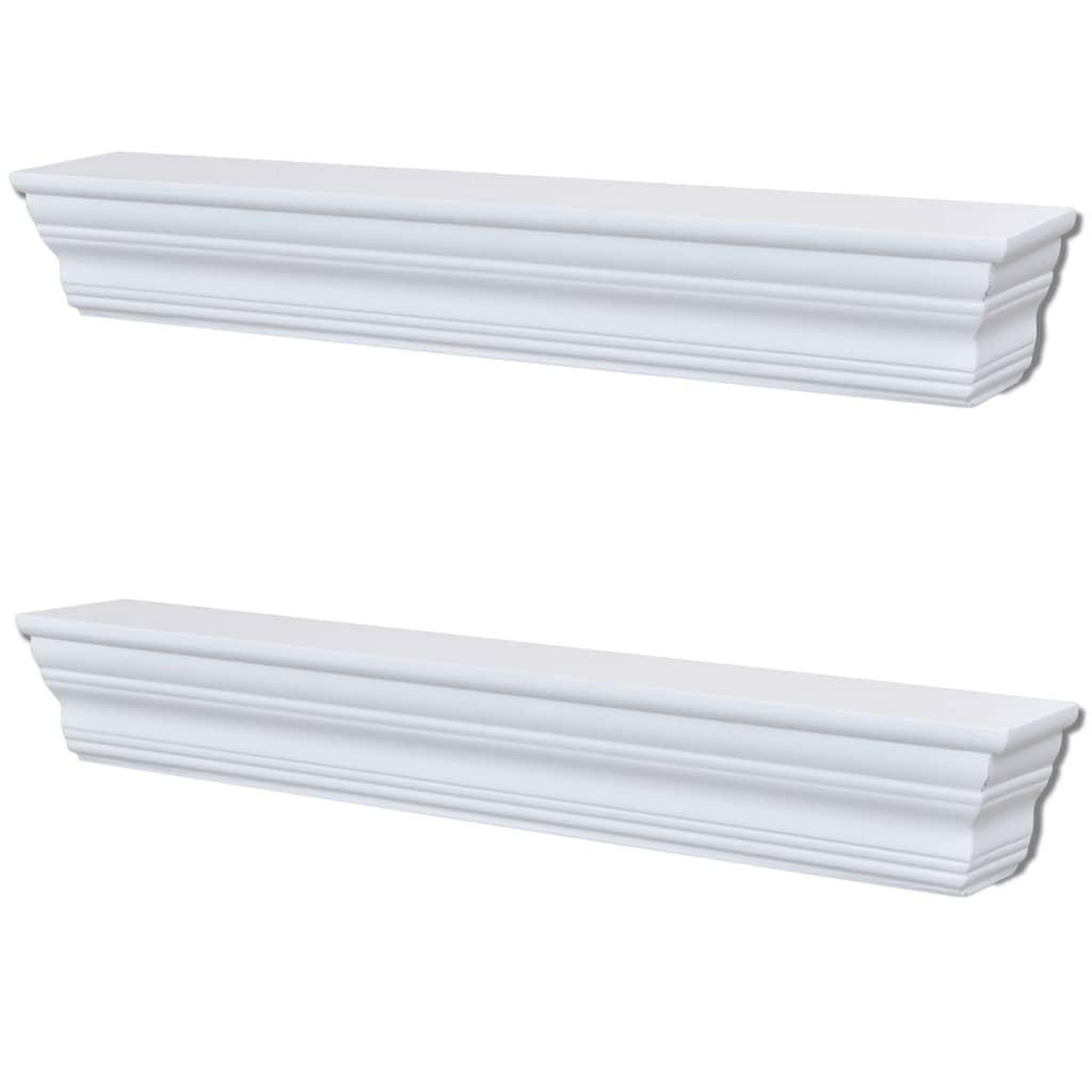 VIDAXL Etageres murales aaliyah 2 pcs blanc