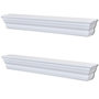 Voir la diapositive 1 : VIDAXL Etageres murales Aaliyah 2 pcs Blanc
