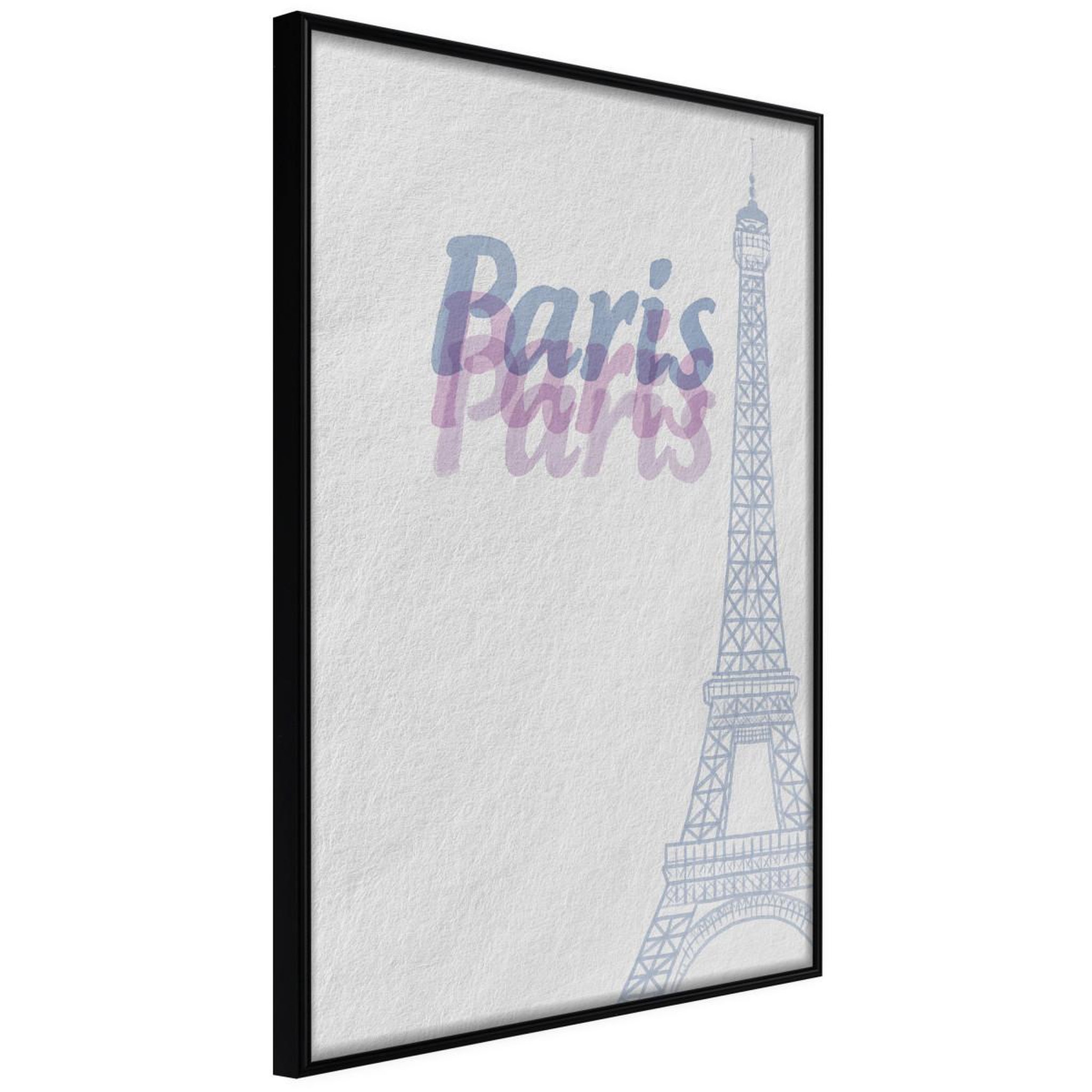 Paris Prix Affiche Murale Encadrée  Pastel Paris