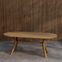 Voir la diapositive 3 : Paris Prix Table de Jardin Ovale en Teck  Kenya  200cm Naturel