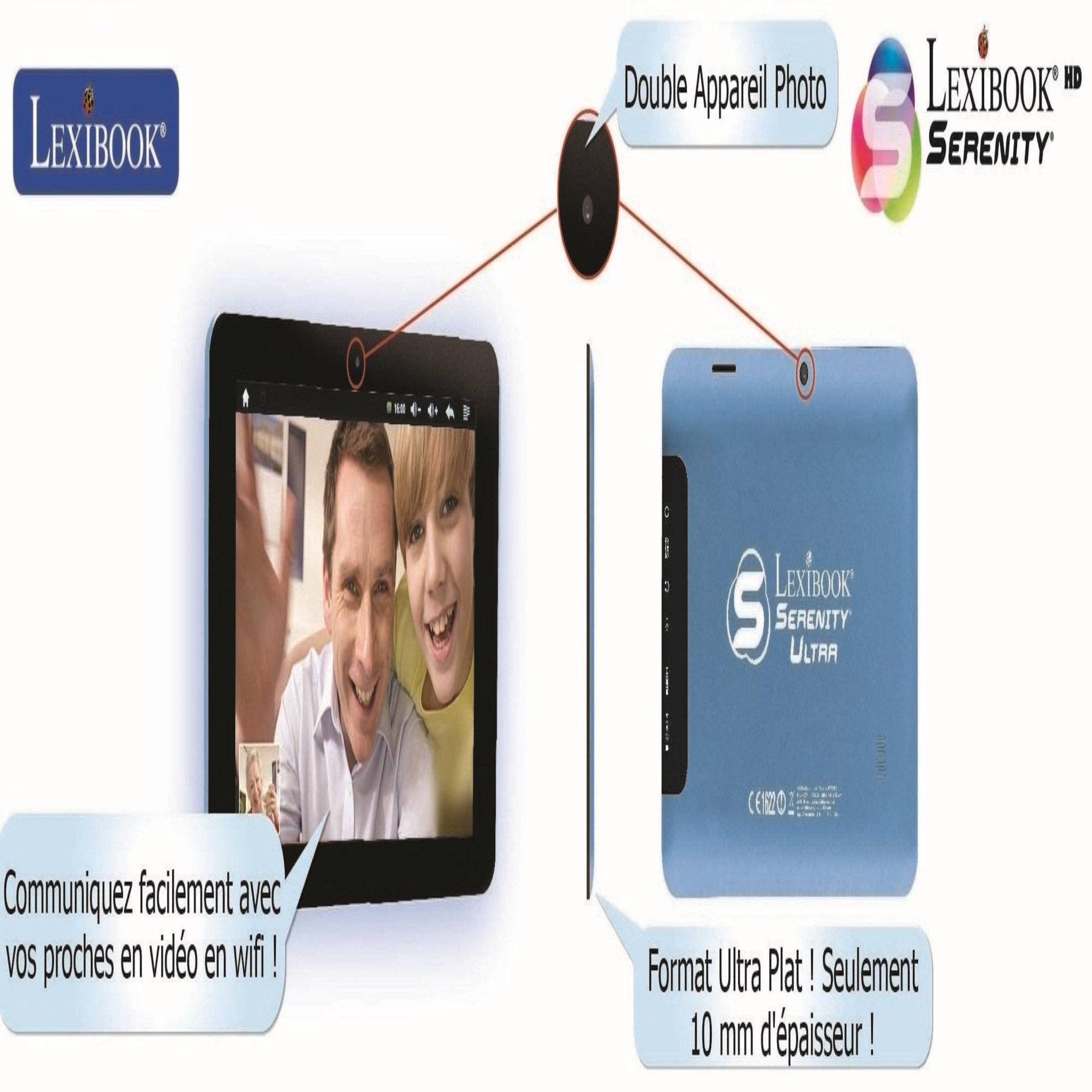 Voir la diapositive 4 : Lexibook Tablette SERENITY - 8  avec interface personnalisée (Version Française)