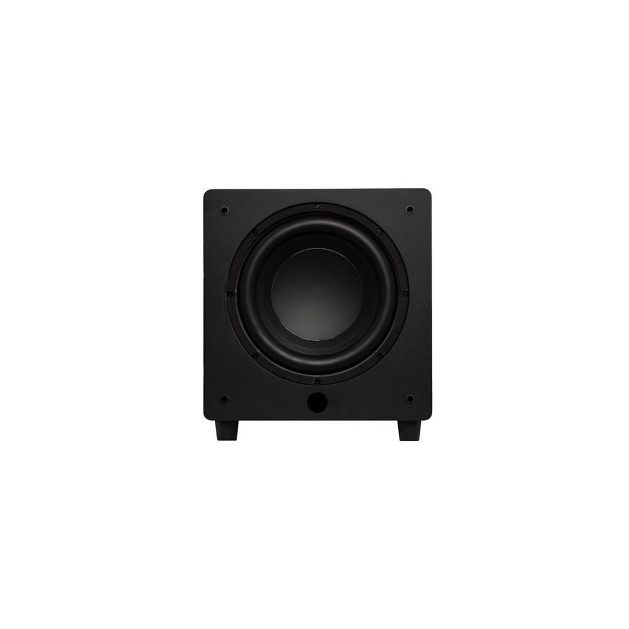 Caisson de basses amplifié Impact X10 noir 10 pouces 500 W dynamique, réponse 32-180 Hz, DSP et sorties LFE
