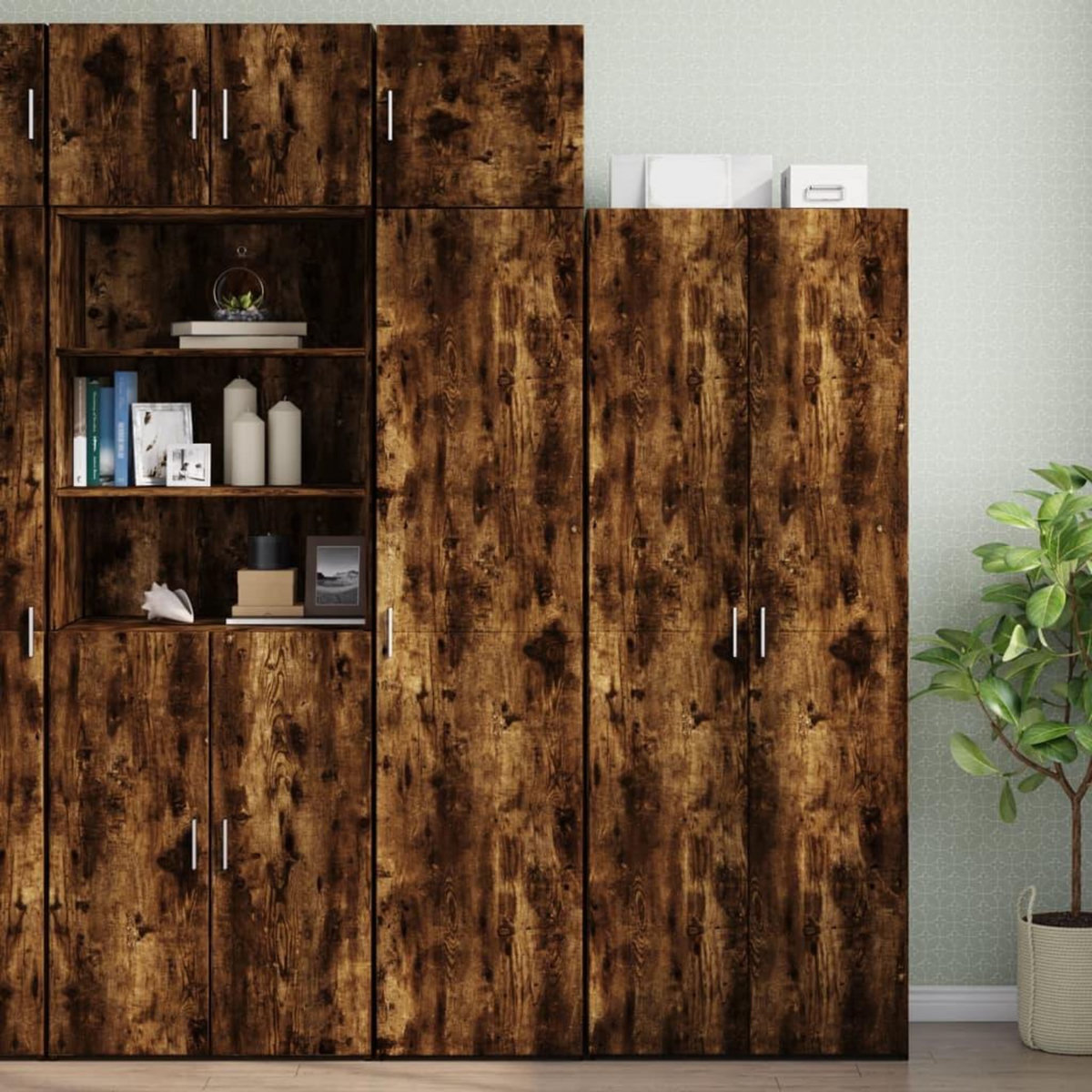 VIDAXL Armoire murale chene fume 45x42,5x40 cm bois d'ingenierie