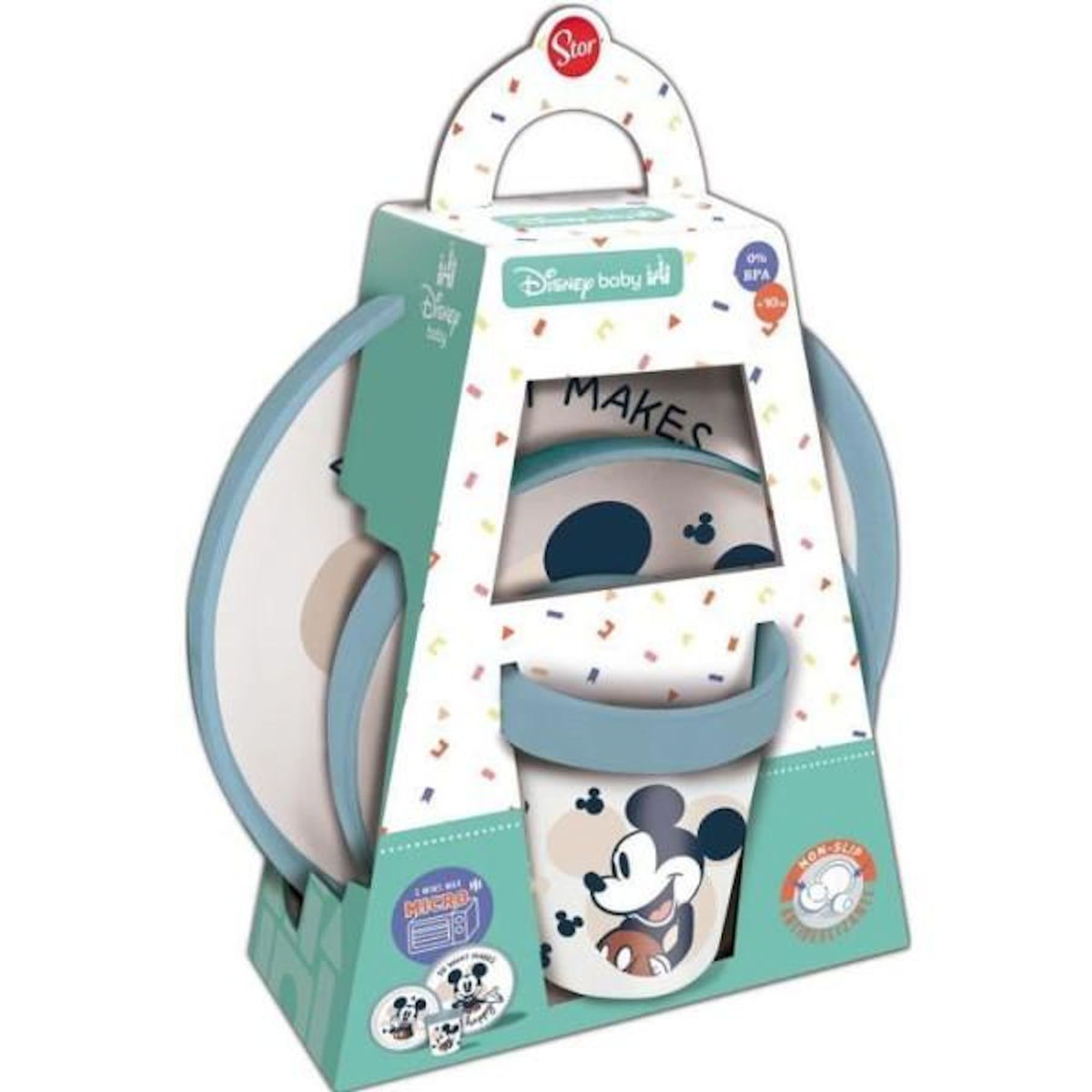 THERMOBABY Coffret repas - THERMOBABY - 3 pieces - Bol, assiette et gobelet - Minnie