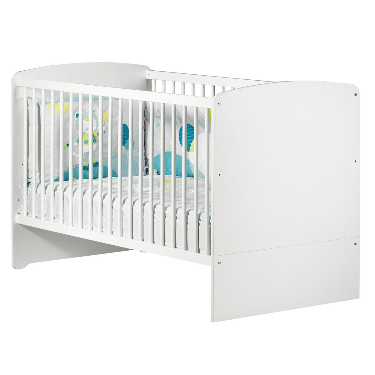 BABY PRICE Ensemble Lit bébé évolutif 140x70 + commode à langer NEW BASIC
