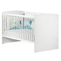 Voir la diapositive 5 : BABY PRICE Ensemble Lit bébé évolutif 140x70 + commode à langer NEW BASIC