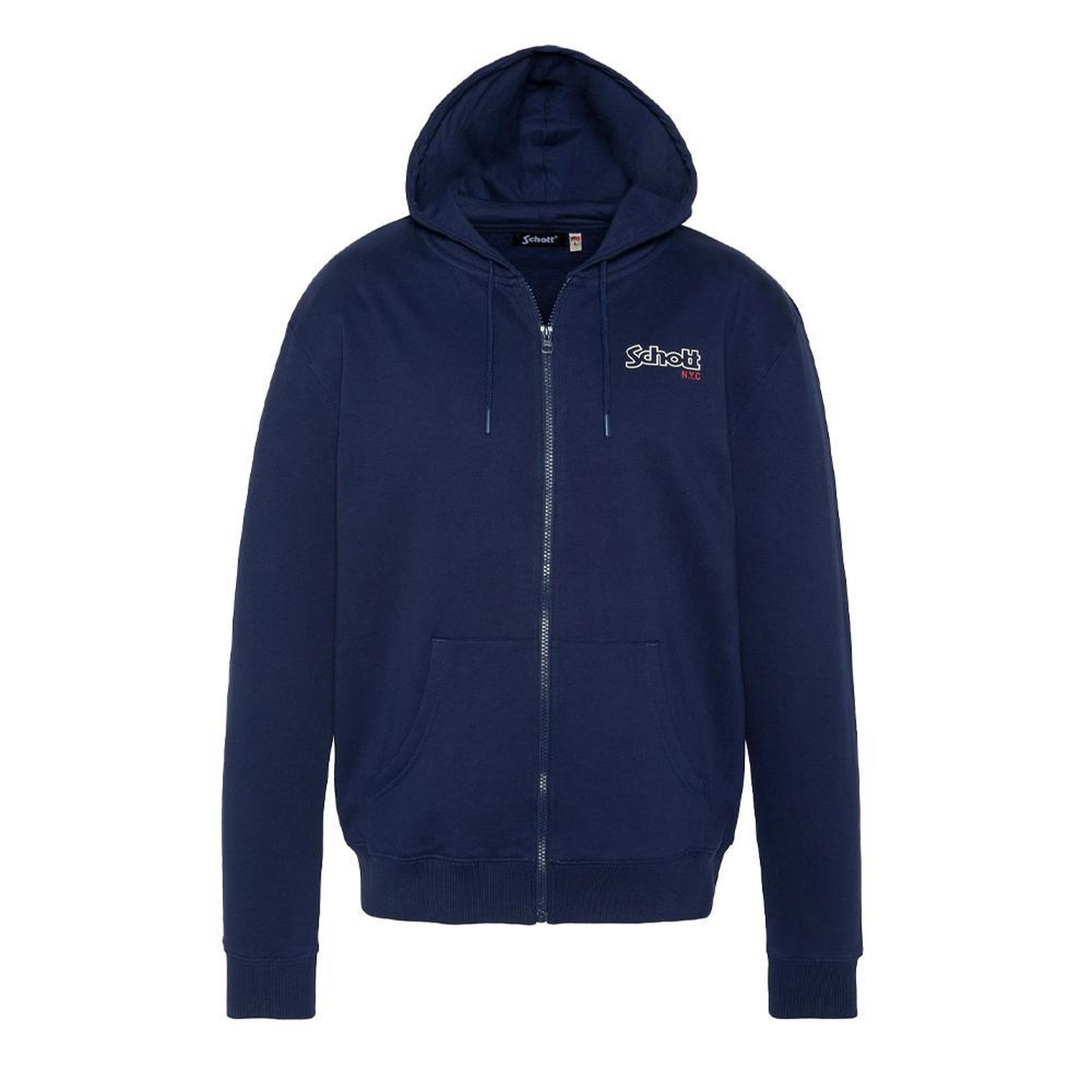 Schott Sweat Zippé  Homme Schott SWHSAM. Coloris disponibles : Bleu