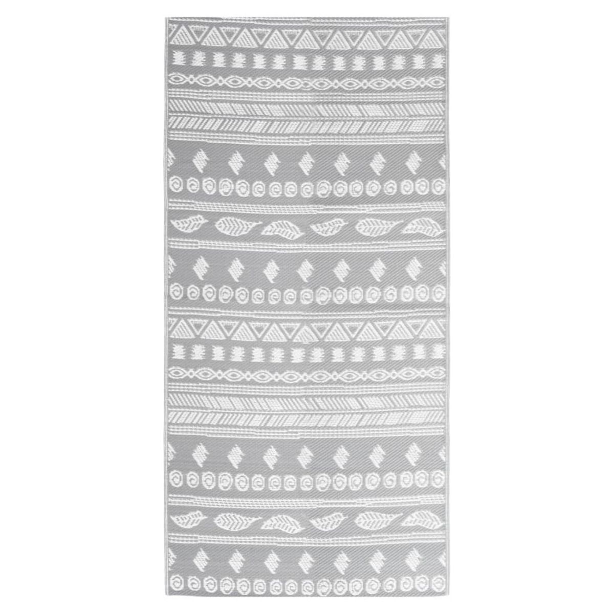 VIDAXL Tapis d'exterieur Gris 80x150 cm PP