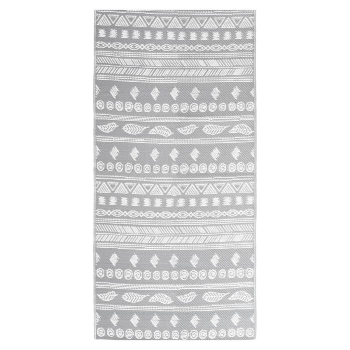 VIDAXL Tapis d'exterieur Gris 80x150 cm PP