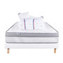 Voir la diapositive 1 : LUXURY LITERIE Ensemble literie ressorts, Relaxation Ferme, Blanc