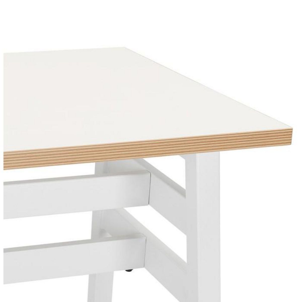 Paris Prix Table de Bar Design  Javier  150cm Blanc