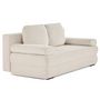 Voir la diapositive 5 : BEST MOBILIER Nora - canapé 3 places convertible avec coffre en tissu texturé