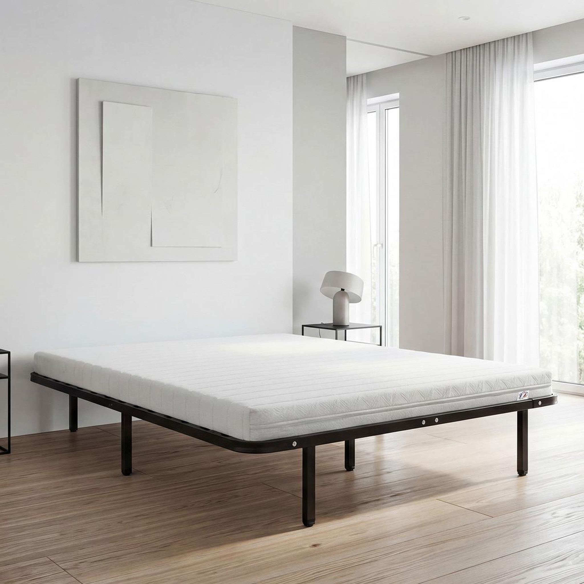 Voir la diapositive 4 : OLYMPE LITERIE Olympe literie | ensemble egio | matelas latex like + sommier métal