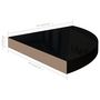 Voir la diapositive 6 : VIDAXL Etageres d'angle flottantes 2pcs noir brillant 35x35x3,8 cm MDF