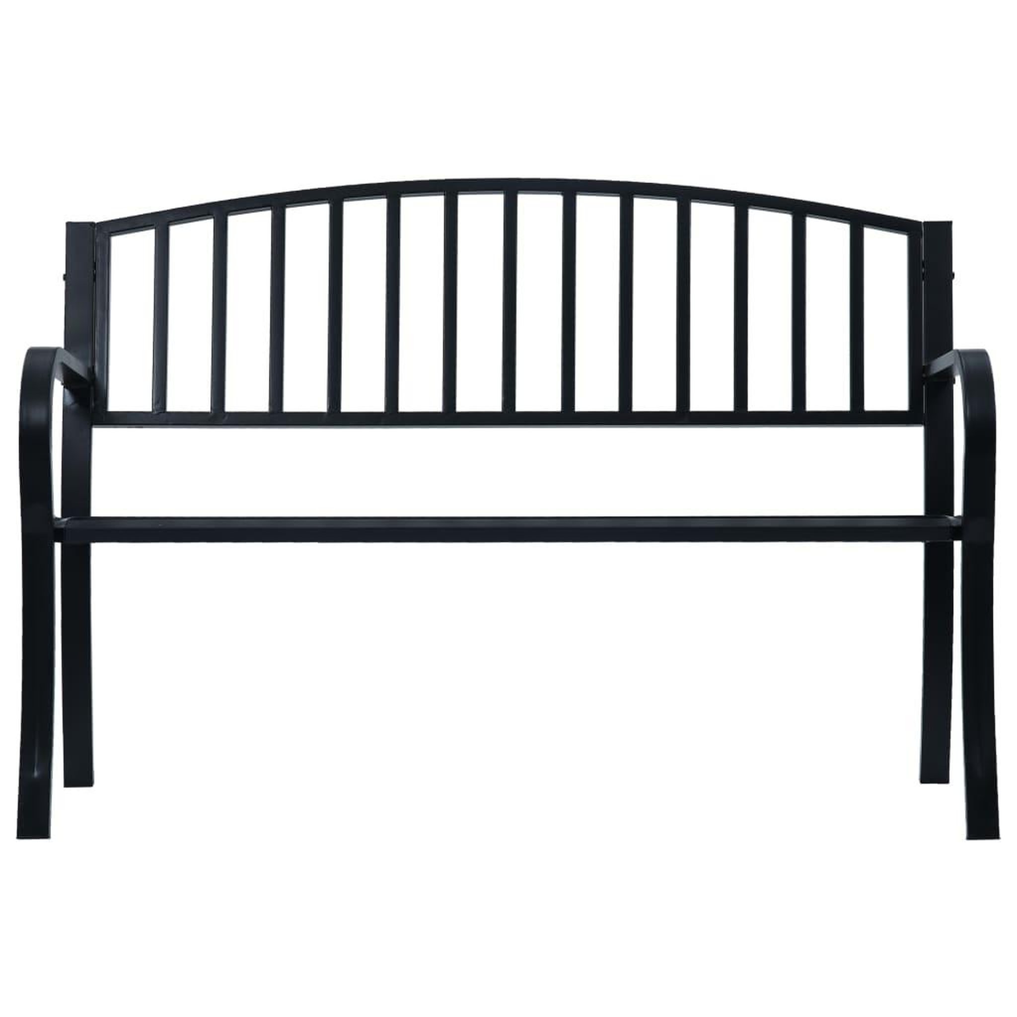 Voir la diapositive 2 : VIDAXL Banc de jardin 125 cm Noir Acier