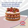 Voir la diapositive 6 : DR.OETKER Set de 2 moules à manqué 18 et 20 cm et moules pour layer cake Dr. Oetker Rétro