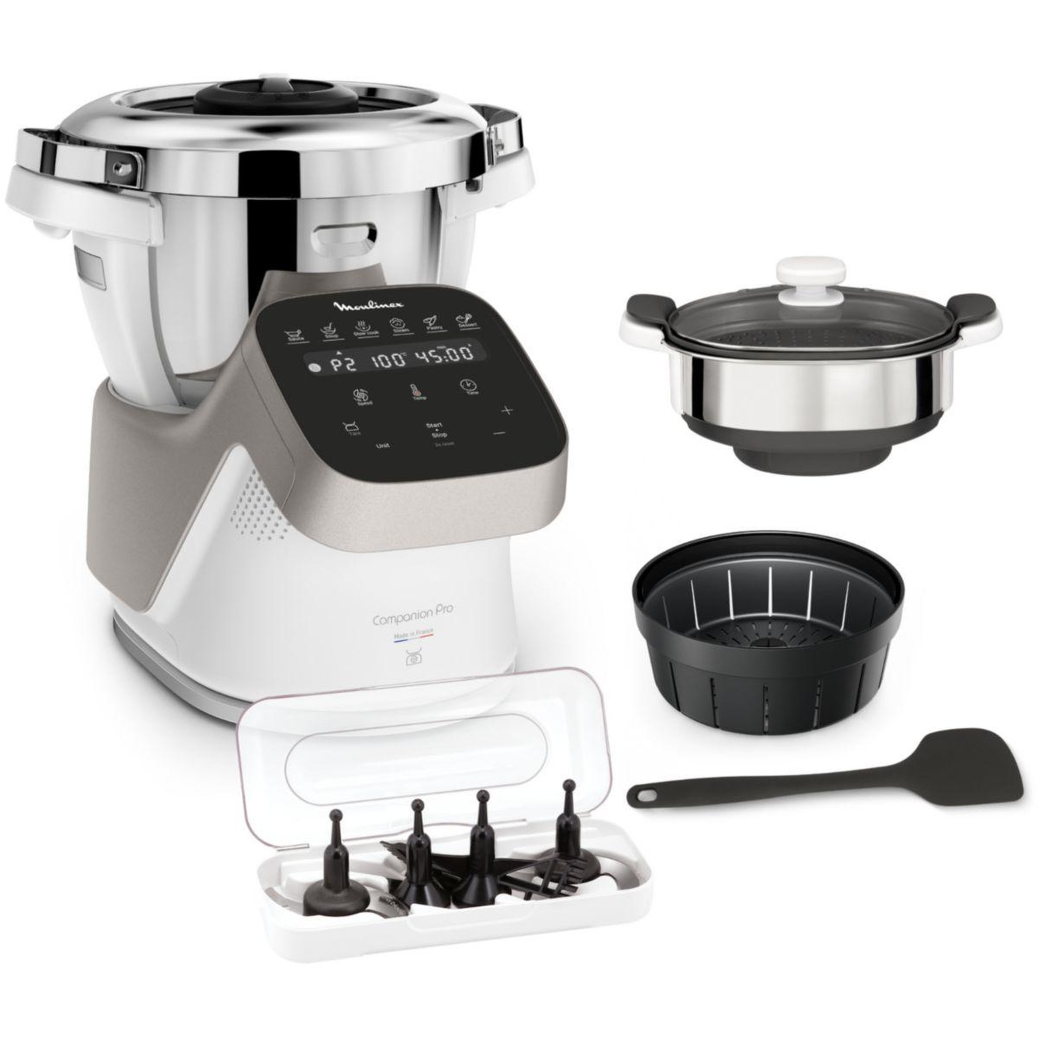 MOULINEX Robot cuiseur companion pro + cuiseur vapeur yy5286fg