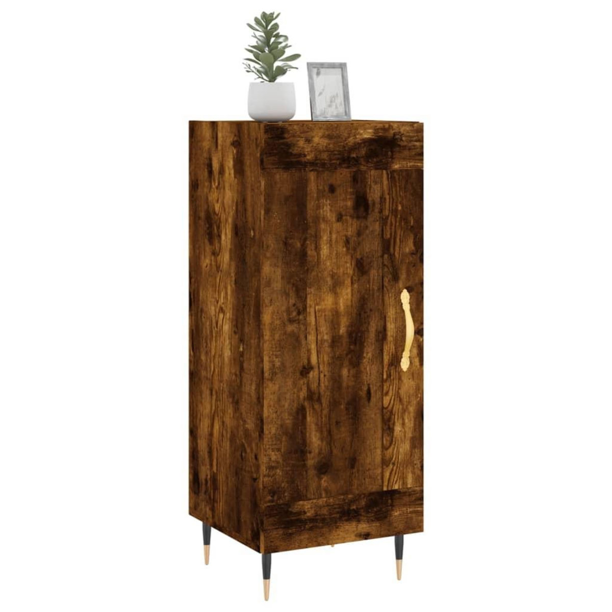 VIDAXL Buffet Chene fume 34,5x34x90 cm Bois d'ingenierie