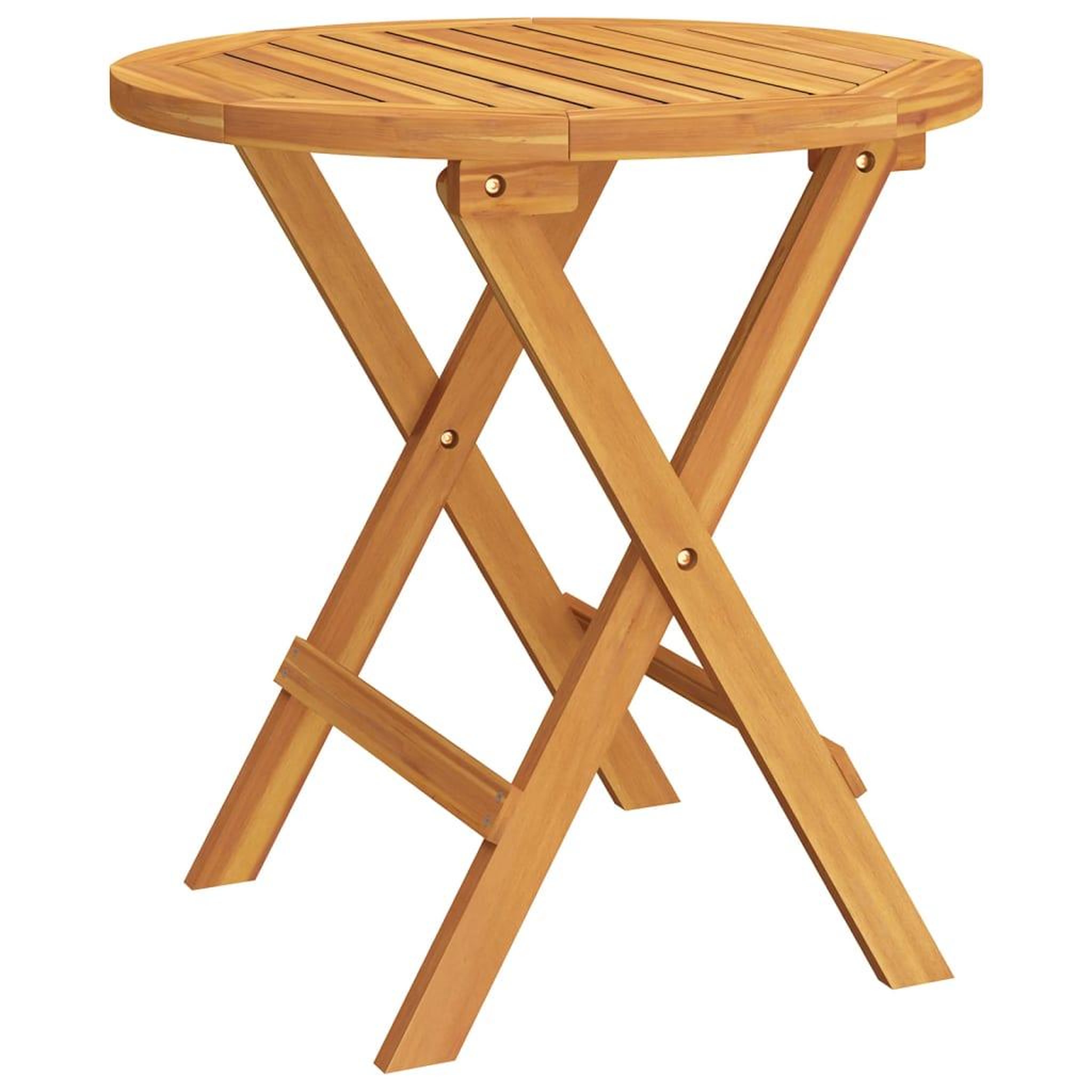 Voir la diapositive 2 : VIDAXL Table de bistro Ø46x47 cm Bois d'acacia massif