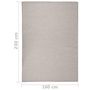 Voir la diapositive 6 : VIDAXL Tapis a tissage plat d'exterieur 160x230 cm Taupe