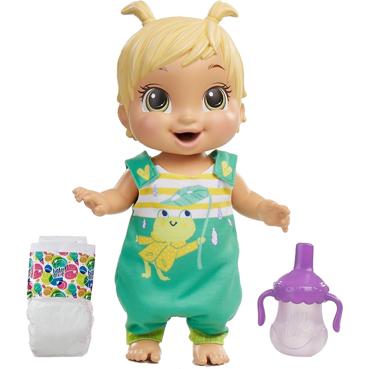 HASBRO Poupée Bébé alive tonique grenouille