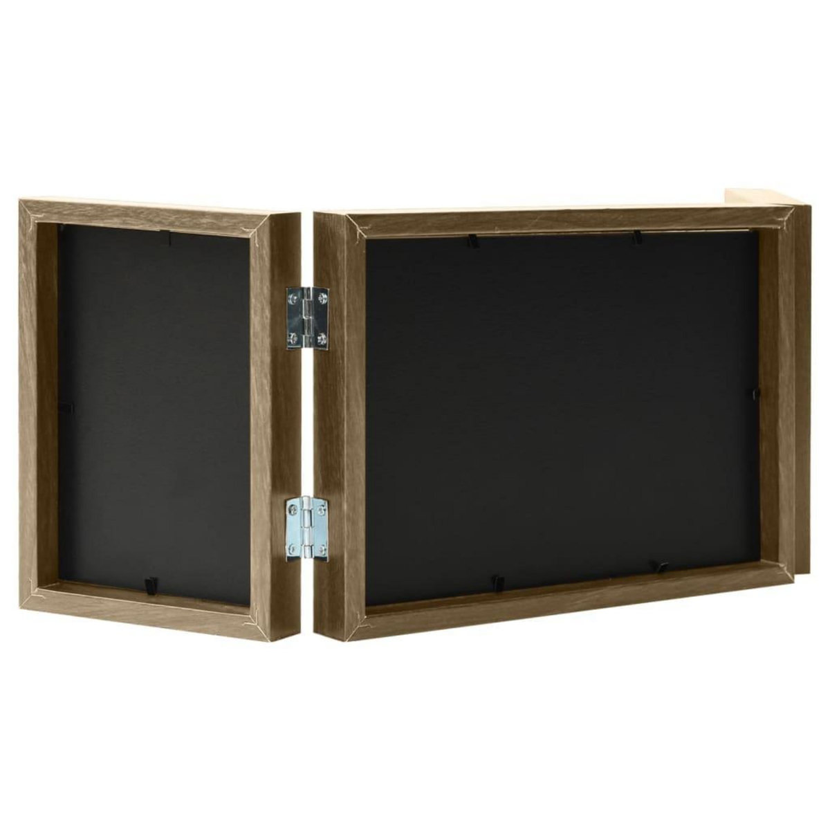 VIDAXL Cadre photo depliable Marron clair 22x15 cm+2x(10x15 cm)