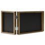 Voir la diapositive 3 : VIDAXL Cadre photo depliable Marron clair 22x15 cm+2x(10x15 cm)