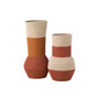 Voir la diapositive 2 : Paris Prix Vase Déco en Jonc  Rayures  52cm Naturel & Terracotta