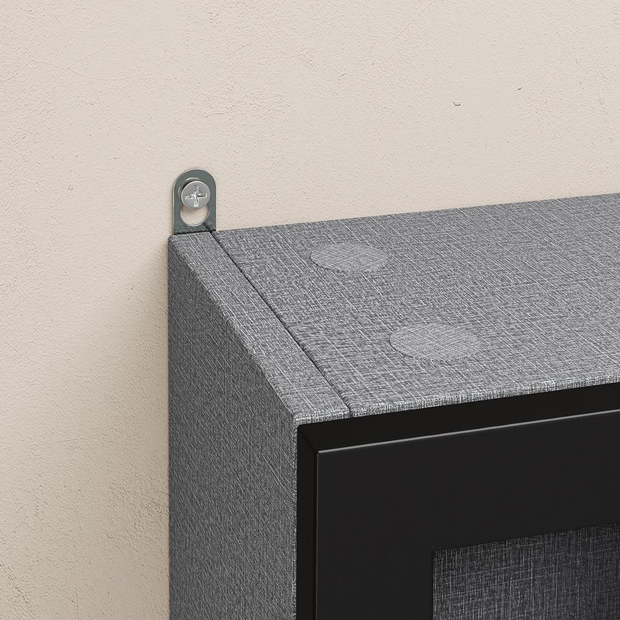 Voir la diapositive 4 : SOBUY Vitrine murale avec 2 portes couleur gris 80.0x12.2x77.5cm fsb113-h-dg