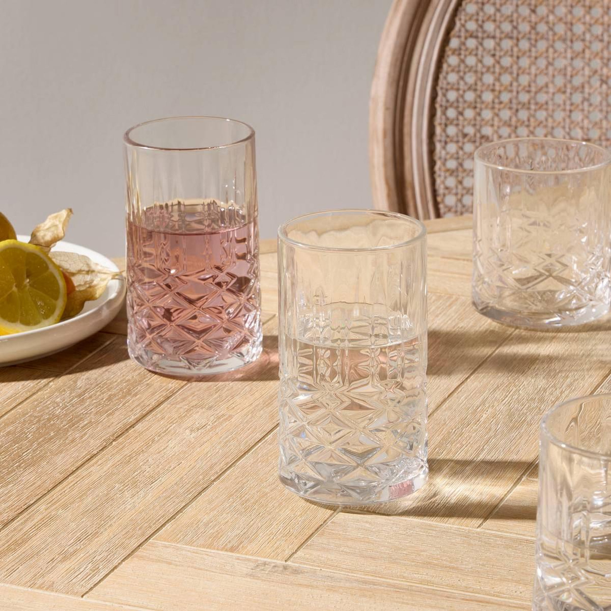 Voir la diapositive 3 : SECRET DE GOURMET Lot de 4 verres à cocktail haut  gaspard  36cl transparent