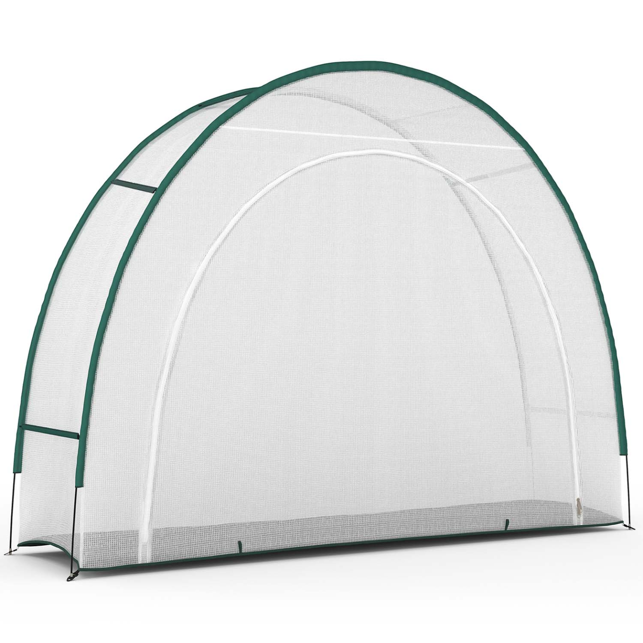 Voir la diapositive 4 : ID MARKET Serre d'hivernage demi lune 300 x 80 x 220 cm balcon et terrasse