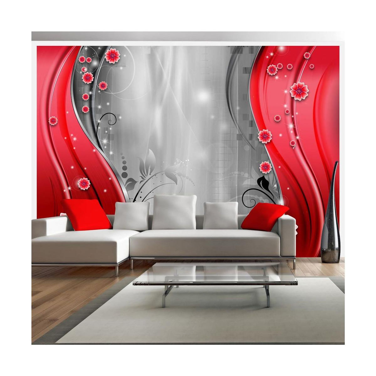 Paris Prix Papier Peint  Behind the Curtain of Red