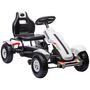Voir la diapositive 1 : HOMCOM Kart à pédales enfant Go kart Formule 1 Racing passione italia pneus gonflables caoutchouc