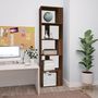 Voir la diapositive 1 : VIDAXL Bibliotheque Chene marron 45x24x160 cm Bois d'ingenierie