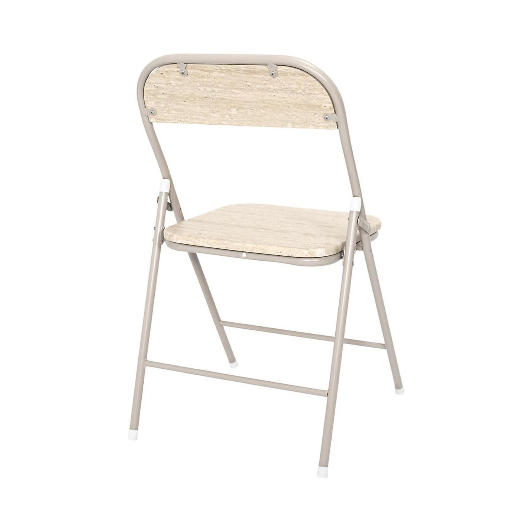Voir la diapositive 6 : The Home Deco Factory Lot de 4 chaises pliantes  terra nova  78cm beige