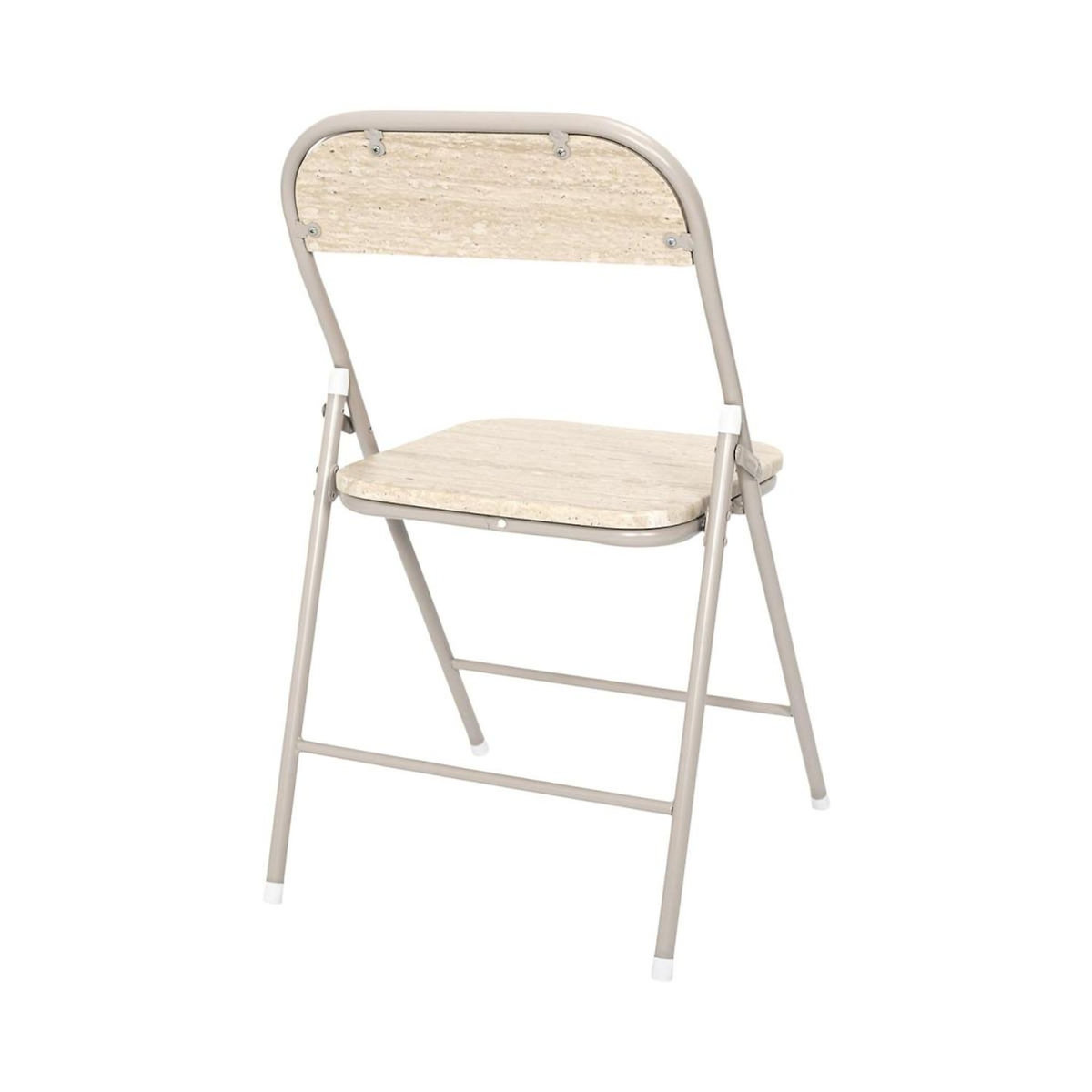Paris Prix Lot de 4 Chaises Pliantes  Terra Nova  78cm Beige