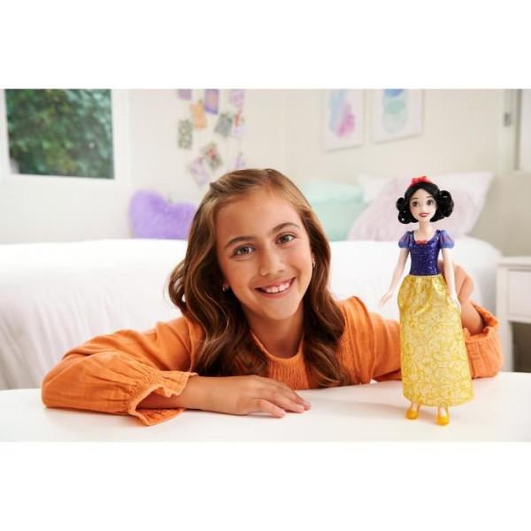 Voir la diapositive 3 : DISNEY PRINCESS Blanche-Neige Poupée 29 cm, Mattel Poupée Disney Princesses habillage, accessoires HLW08