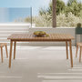 Voir la diapositive 2 : Rendez vous déco Table extensible en bois d'acacia huilé 6 à 10 personnes-Alona
