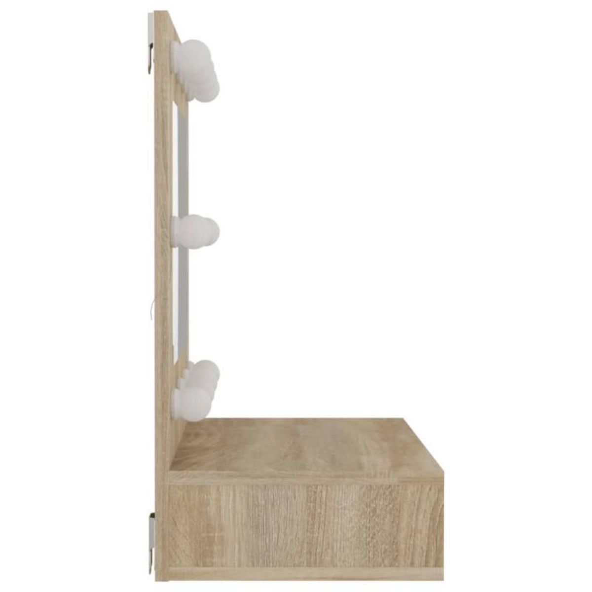 VIDAXL Armoire de miroir avec LED Chêne sonoma 60x31,5x62 cm