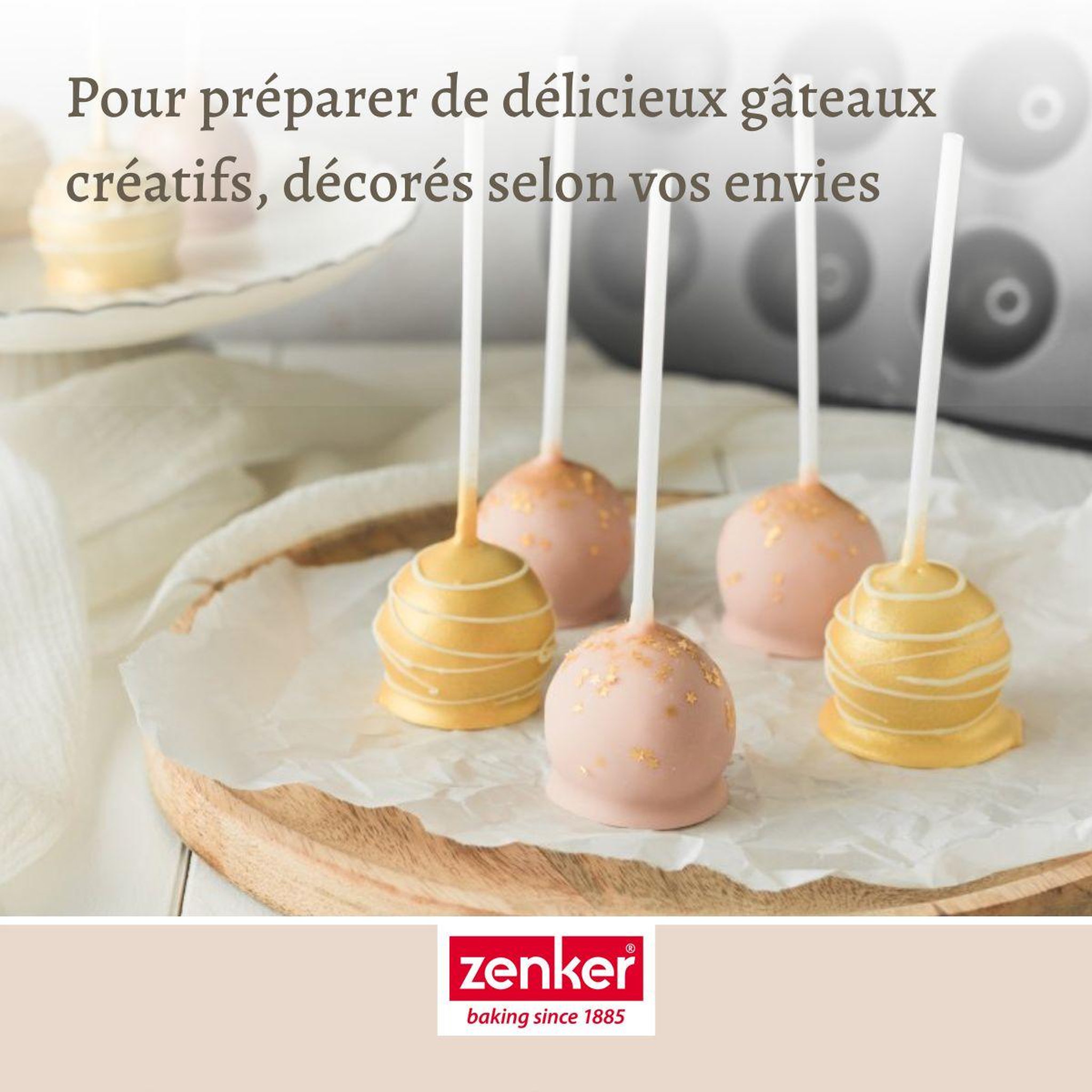 Voir la diapositive 5 : ZENKER Set moule cake pop bâtonnets et sachets transparents 38 x 26 cm zenker special creative